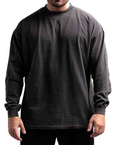 ATHLETIC AESTHETICS Oversized Longsleeve (Vintage Black) - HQ BasicsM von ATHLETIC AESTHETICS