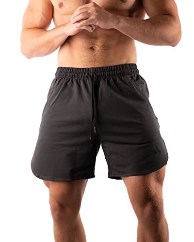 ATHLETIC AESTHETICS Performance Shorts - Kurze Sport und Freizeit Hose für Herren - Bequeme und hochwertige Trainingshose mit Reißverschluss Taschen - Fürs Training, Sport, Fitness, Laufen und Gym von ATHLETIC AESTHETICS