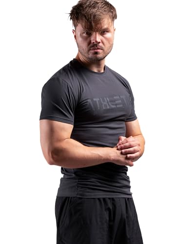 Classic Slim Fit Shirt (Stealth, XXL) - Sport und Fitness Herren - Bequemes & Hochwertiges Kurzarm Mit Rundhals & Tailliertem Schnitt - Optimal für Training, Freizeit und Gym von ATHLETIC AESTHETICS