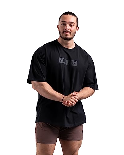 Infinity Oversize T-Shirt - Freizeit und Fitness Shirt für Herren - Bequemes & hochwertiges Kurzarm Shirt mit Rundhals, Dropshoulders von ATHLETIC AESTHETICS