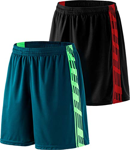 ATHLIO 1, 2er oder 3er Pack Herren Active Basketball Shorts, Gym Workout Running Shorts, Quick Dry Mesh Athletic Shorts mit Taschen von ATHLIO