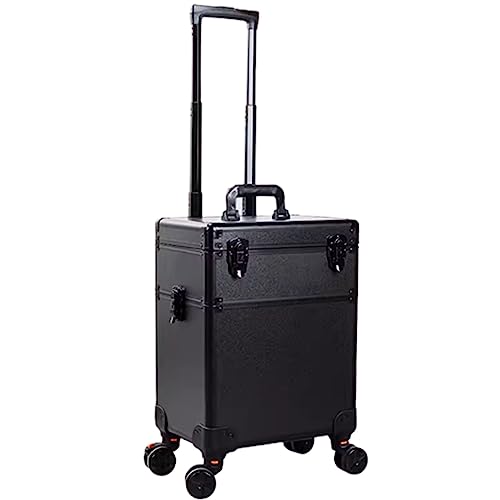 ATHUAH ATHUAH Professioneller Trolley-Kosmetikkoffer mit großer Kapazität, professioneller rollender Kosmetik-Organizer-Trolley, mit LED-Spiegel, verstellbarer Trennwand-Aufbewahrungsschicht (20 Zoll, von ATHUAH