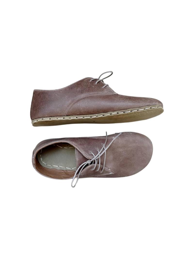 Herren Handgefertigte Leder Erdungsschuhe Barfuß Zero Drop von ATICAgroundingshoes