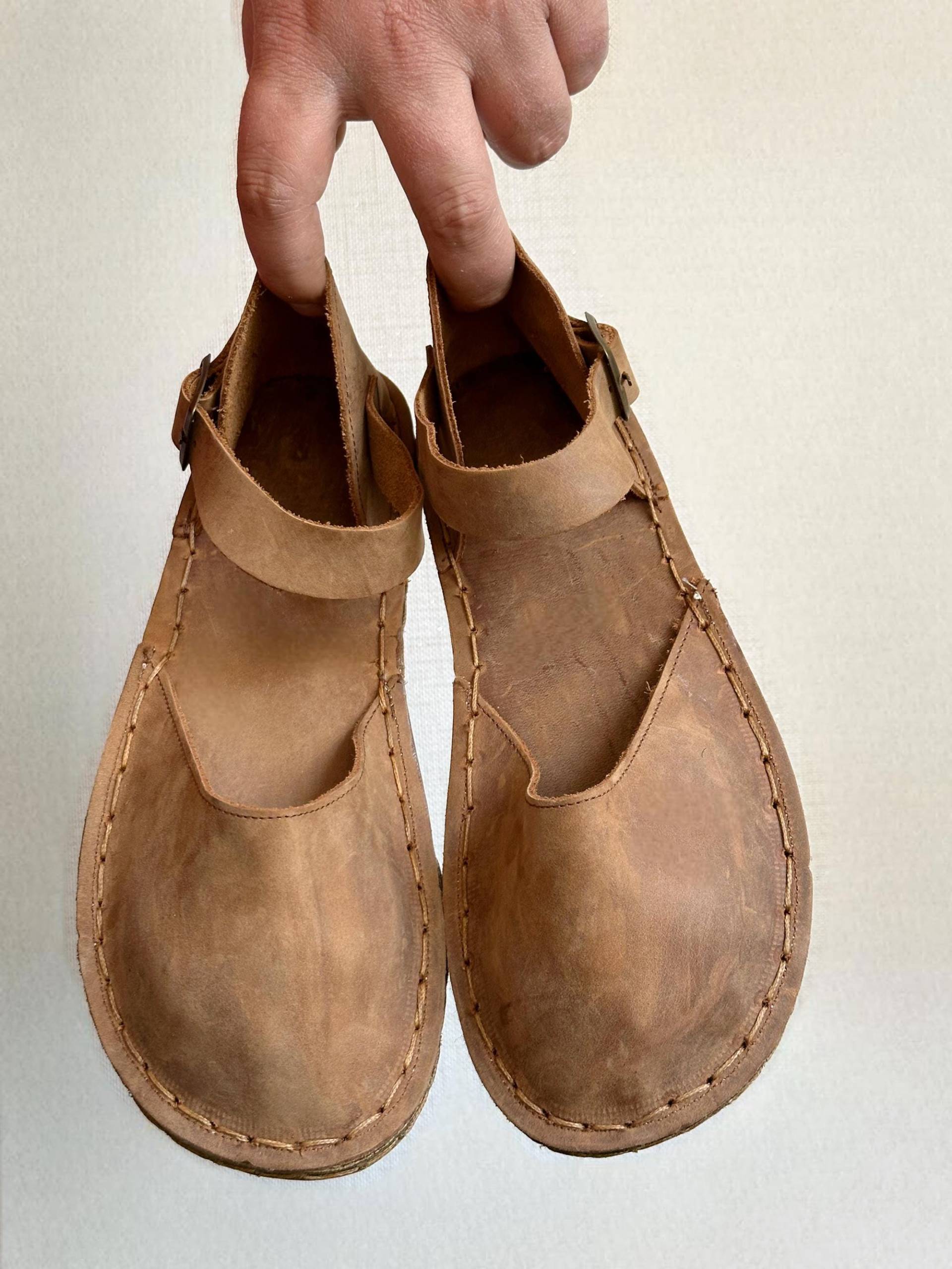 Neue Handgefertigte Leder Mit Erdung Vision Kupfernieten, Barfuß Design Für Frauen von ATICAgroundingshoes