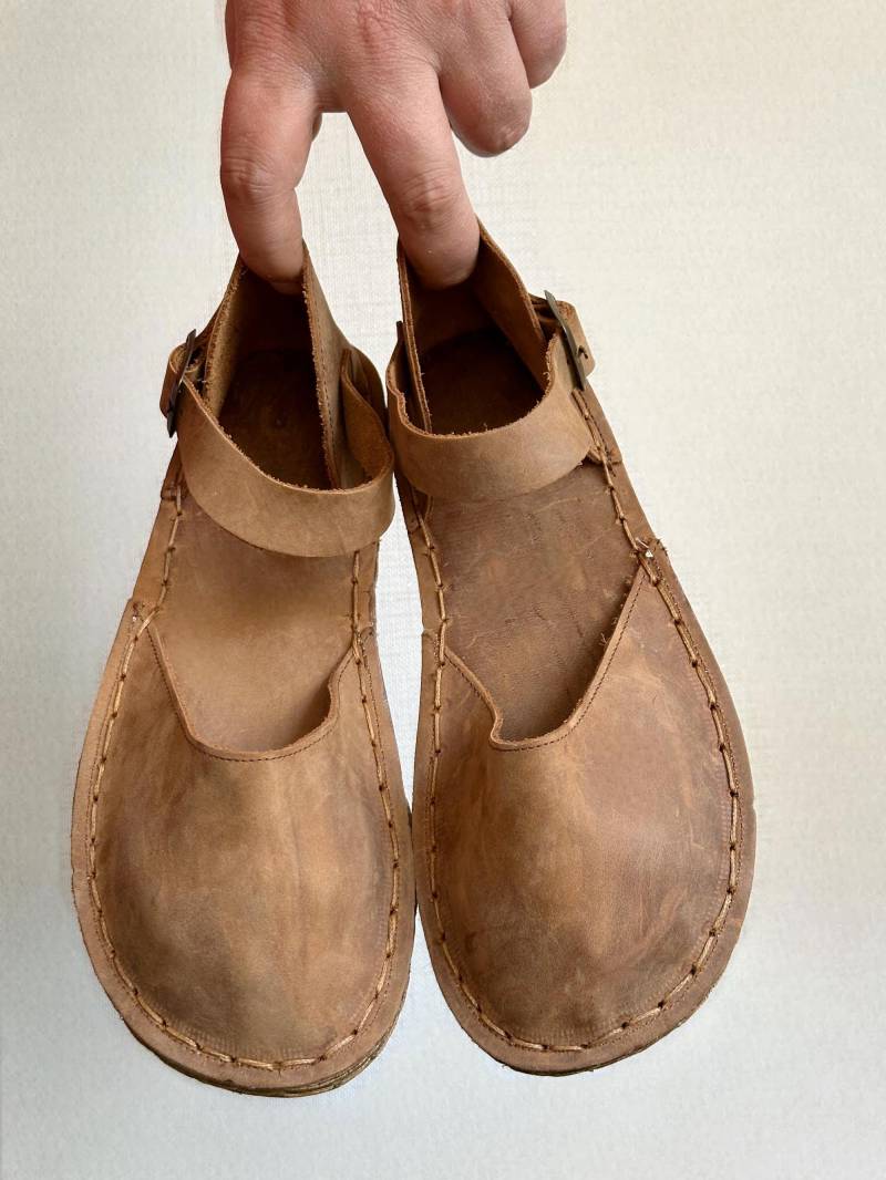 Neue Handgefertigte Leder Mit Erdung Vision Kupfernieten, Barfuß Design Für Frauen von ATICAgroundingshoes