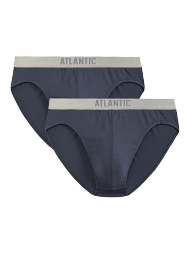 ATLANTIC UNDERWEAR Herren Premium Pima Cotton Briefs Dessous, Graphite, M (2er Pack) von ATLANTIC UNDERWEAR