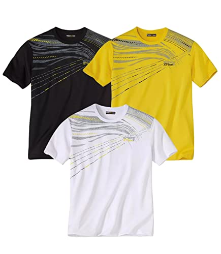 ATLAS FOR MEN - 3er-Pack sportliche T-Shirts - L von ATLAS FOR MEN