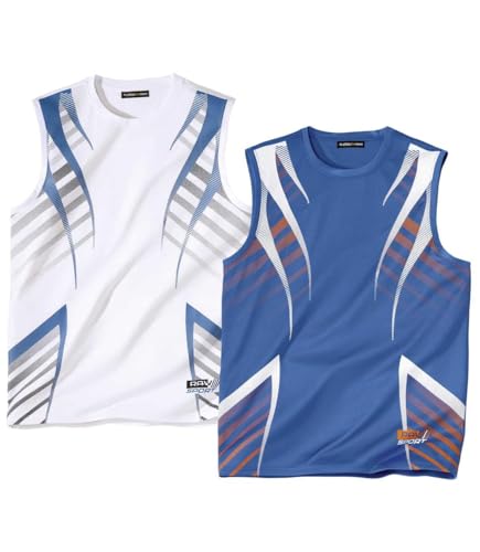 ATLAS FOR MEN - 2er Pack Ärmelloses Shirt Herren - Ärmelloses T Shirt für Herren - Muscle T-Shirt - Tank Top für Männer - In großen Größen erhältlich ATLAS FOR MEN - 2er Pack Ärmelloses Shirt Herren - Ärmelloses T Shirt für Herren - Muscle T-Shirt - Tank Top für Männer - In großen Größen erhältlich von ATLAS FOR MEN