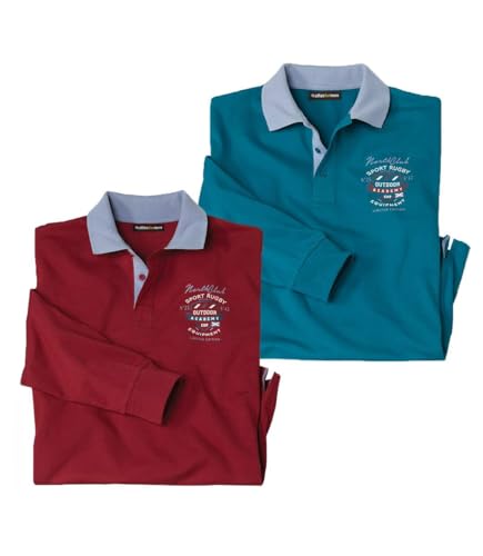 ATLAS FOR MEN - 2er-Pack Poloshirt Herren Langarm - Langarm Poloshirt Herren - Polo Langarmshirt - Herren Polo Langarmshirt - In großen Größen erhältlich ATLAS FOR MEN - 2er-Pack Poloshirt Herren Langarm - Langarm Poloshirt Herren - Polo Langarmshirt - Herren Polo Langarmshirt - In großen Größen erhältlich von ATLAS FOR MEN