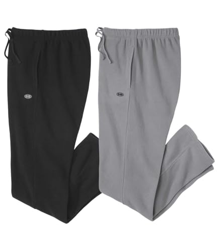ATLAS FOR MEN - 2er-Pack Microfleece-Hosen - Fleece Hose Herren - Fleece Jogginghose Herren - Jogginghose Herren Fleece - Fleece Hosen Herren - In großen Größen erhältlich von ATLAS FOR MEN