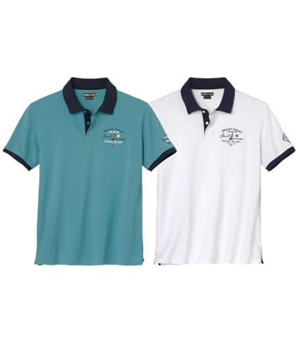 ATLAS FOR MEN - 2er-Pack Poloshirts in Piqué-Qualität - 4XL ATLAS FOR MEN - 2er-Pack Poloshirts in Piqué-Qualität - 4XL von ATLAS FOR MEN