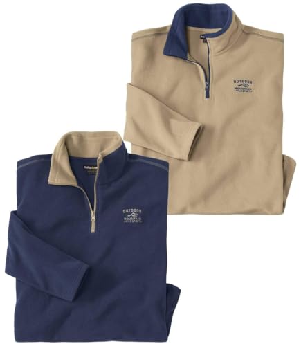 ATLAS FOR MEN - 2er-Pack Pullover aus Microfleece - XXL ATLAS FOR MEN - 2er-Pack Pullover aus Microfleece - XXL von ATLAS FOR MEN
