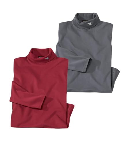 ATLAS FOR MEN - 2er-Pack Rollkragen-Unterziehpullover - Verfügbar in großen Größen von M bis 5XL von ATLAS FOR MEN