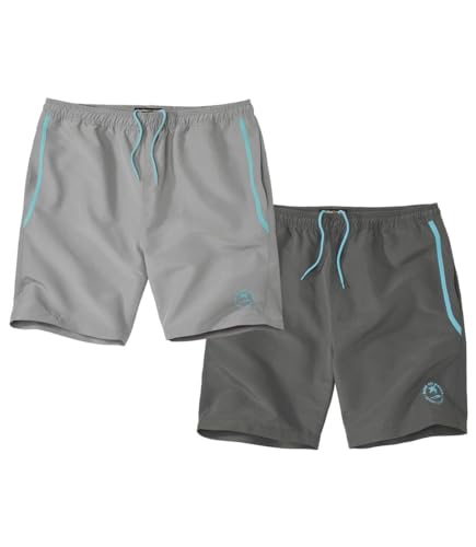 ATLAS FOR MEN – 2er-Pack Shorts Sporting aus Microfaser. Größe 4XL von ATLAS FOR MEN