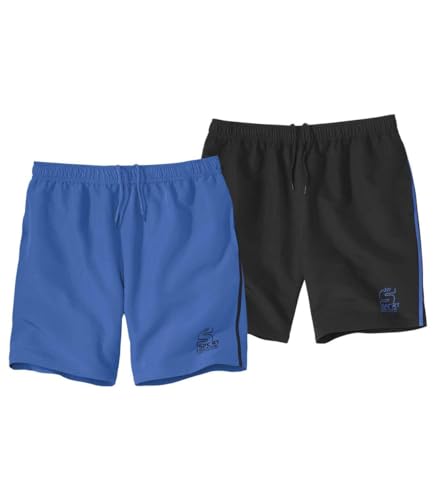 ATLAS FOR MEN 2er-Pack Sport Shorts Herren - Kurze Hosen Herren Sport - Fitness Shorts - Kurze Sommerhosen - Gym Shorts Herren - In großen Größen erhältlich von ATLAS FOR MEN