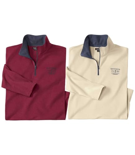 ATLAS FOR MEN - 2er-Pack Unterzieh-Pullover mit Reißverschluss - M ATLAS FOR MEN - 2er-Pack Unterzieh-Pullover mit Reißverschluss - M von ATLAS FOR MEN