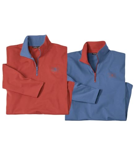 ATLAS FOR MEN - 2er Pack Unterziehpullis Outdoor - Funktionsshirt Herren Langarm - Unterziehpullover - Longsleeve - In Großen Größen Erhältlich von ATLAS FOR MEN