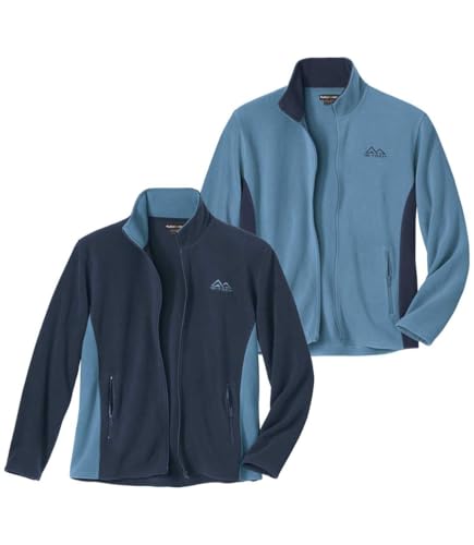 ATLAS FOR MEN - 2er-Pack zweifarbige Fleecejacken - 5XL von ATLAS FOR MEN