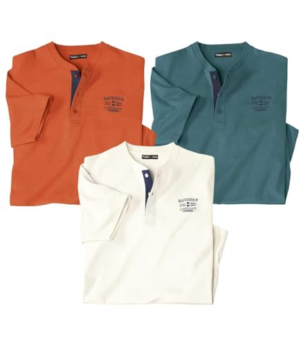 ATLAS FOR MEN - 3er-Pack Henleyshirts - XXL ATLAS FOR MEN - 3er-Pack Henleyshirts - XXL von ATLAS FOR MEN