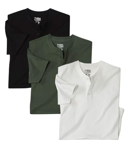 ATLAS FOR MEN - 3er-Pack Henleyshirts - XXL von ATLAS FOR MEN