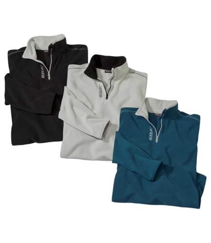 ATLAS FOR MEN - 3er-Pack Microfleece-Pullover - XXL ATLAS FOR MEN - 3er-Pack Microfleece-Pullover - XXL von ATLAS FOR MEN