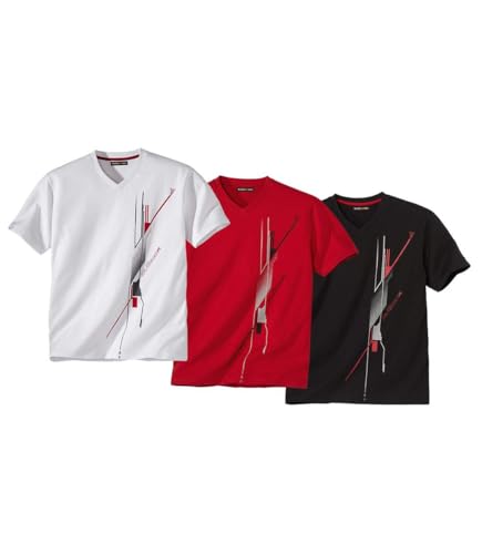 ATLAS FOR MEN 3er Pack Herren T-Shirt Mit V-Ausschnitt - Funktionsshirt V-Neck - Kurzarm Shirts - Sportshirt - In Großen Größen Erhältlich ATLAS FOR MEN 3er Pack Herren T-Shirt Mit V-Ausschnitt - Funktionsshirt V-Neck - Kurzarm Shirts - Sportshirt - In Großen Größen Erhältlich von ATLAS FOR MEN
