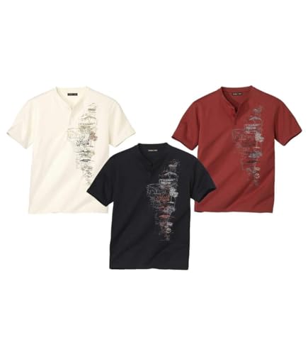 ATLAS FOR MEN - 3er-Pack T-Shirts Mittelmeer - 3XL von ATLAS FOR MEN