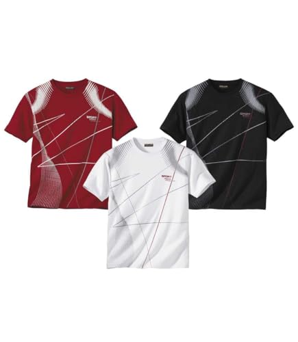 ATLAS FOR MEN - 3er-Pack T-Shirts mit grafischem Aufdruck - XL ATLAS FOR MEN - 3er-Pack T-Shirts mit grafischem Aufdruck - XL von ATLAS FOR MEN