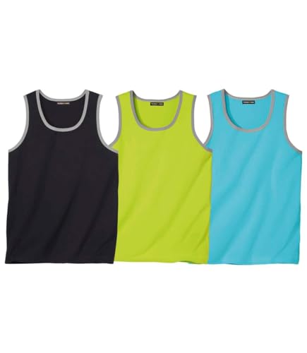 ATLAS FOR MEN - 3er-Pack Tanktops Sunny - M von ATLAS FOR MEN