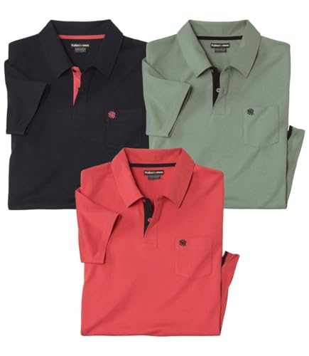 ATLAS FOR MEN - 3er-Pack einfarbige Poloshirts aus Baumwolle - XXL ATLAS FOR MEN - 3er-Pack einfarbige Poloshirts aus Baumwolle - XXL von ATLAS FOR MEN