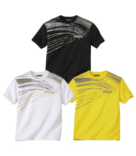 ATLAS FOR MEN - 3er-Pack sportliche T-Shirts - XXL von ATLAS FOR MEN