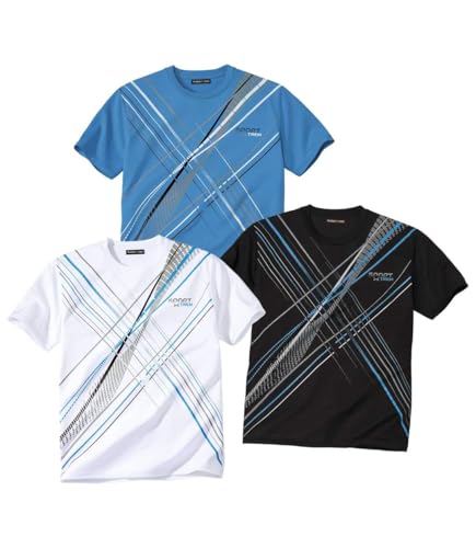 ATLAS FOR MEN - 3er-Set Bedruckte T-Shirts Sport X-Trem - XL von ATLAS FOR MEN