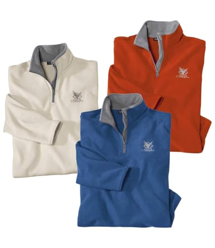 ATLAS FOR MEN - 3er-Set Microfleece-Pullover Mountain - XXL ATLAS FOR MEN - 3er-Set Microfleece-Pullover Mountain - XXL von ATLAS FOR MEN