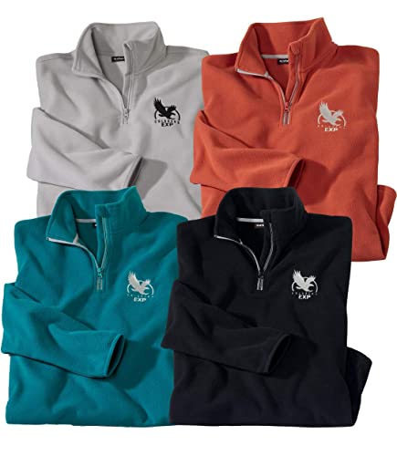 ATLAS FOR MEN - 4er-Pack Herren Maxi-Comfort Microfleece-Pullover - 4XL ATLAS FOR MEN - 4er-Pack Herren Maxi-Comfort Microfleece-Pullover - 4XL von ATLAS FOR MEN