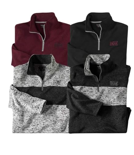 ATLAS FOR MEN - 4er Pack Molton-Sweatshirts - XXL von ATLAS FOR MEN