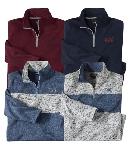 ATLAS FOR MEN - 4er Pack Molton-Sweatshirts - XXL von ATLAS FOR MEN