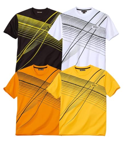 ATLAS FOR MEN - 4er-Pack T-Shirts - L von ATLAS FOR MEN
