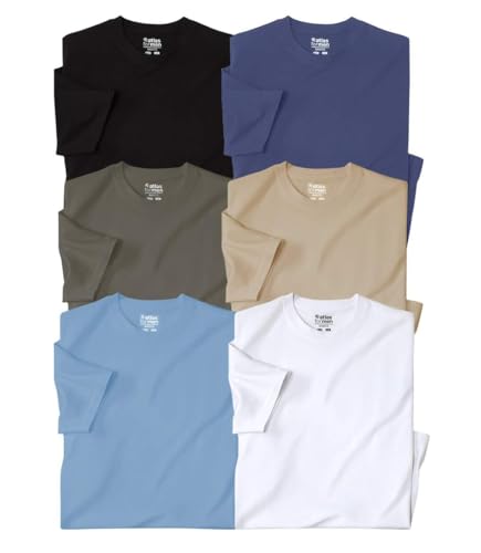 ATLAS FOR MEN - 6er-Pack T-Shirts - XXL von ATLAS FOR MEN