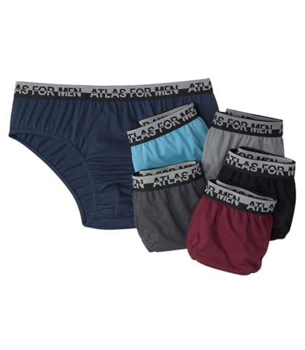 ATLAS FOR MEN - 6er-Pack einfarbige Slips - XXL von ATLAS FOR MEN
