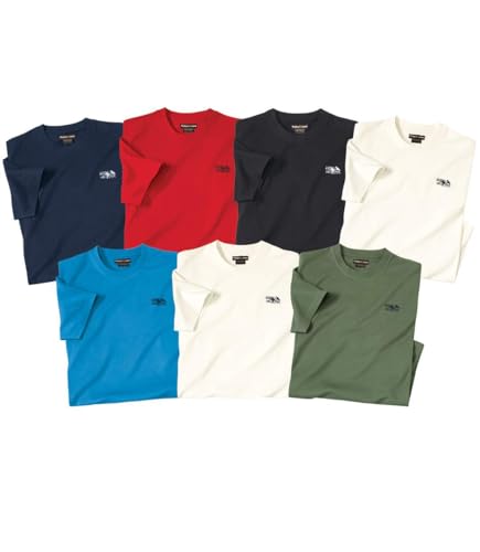 ATLAS FOR MEN - 7er-Pack T-Shirts - L von ATLAS FOR MEN