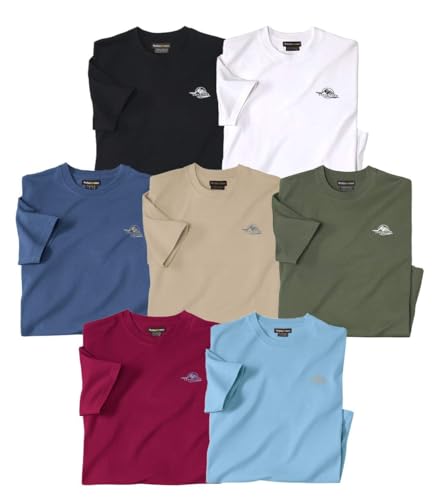 ATLAS FOR MEN - 7er-Pack T-Shirts - M von ATLAS FOR MEN