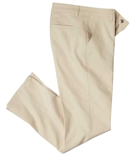 ATLAS FOR MEN - Beige Chino-Hose aus Stretch-Twill - 46 von ATLAS FOR MEN