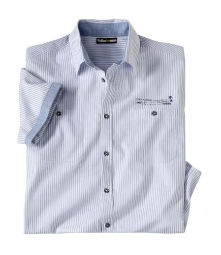 ATLAS FOR MEN - Elegantes Hemd im Originalen Style - Herren Sommer Hemd - Kurzarm Hemd für Männer - In großen Größen erhältlich von ATLAS FOR MEN