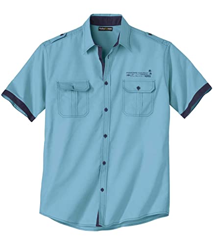 ATLAS FOR MEN - Elegantes Hemd im Originalen Style - Herren Sommer Hemd - Kurzarm Hemd für Männer - In großen Größen erhältlich von ATLAS FOR MEN