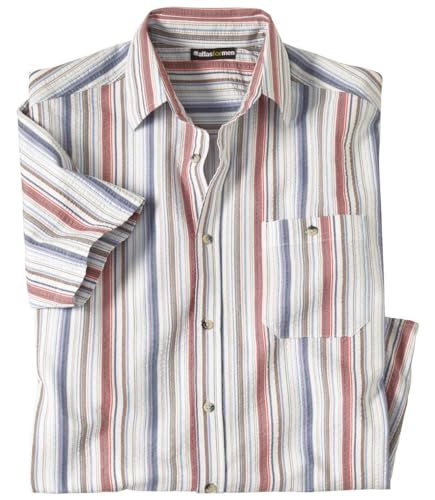 ATLAS FOR MEN - Elegantes Hemd im Originalen Style - Herren Sommer Hemd - Kurzarm Hemd für Männer - In großen Größen erhältlich von ATLAS FOR MEN