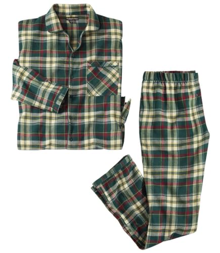 ATLAS FOR MEN - Flanell-Schlafanzug mit Schottenmuster für Herren - Lang und in Großen Größen Erhältlich von ATLAS FOR MEN