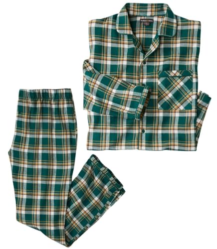 ATLAS FOR MEN - Flanell-Schlafanzug mit Schotten-Muster - L von ATLAS FOR MEN