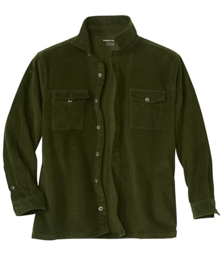 ATLAS FOR MEN - Hemdjacke aus Kord - Hemdjacke Herren - Overshirt Herren - Hemd Jacke - Holzfäller Jacke Herren - In großen Größen erhältlich von ATLAS FOR MEN