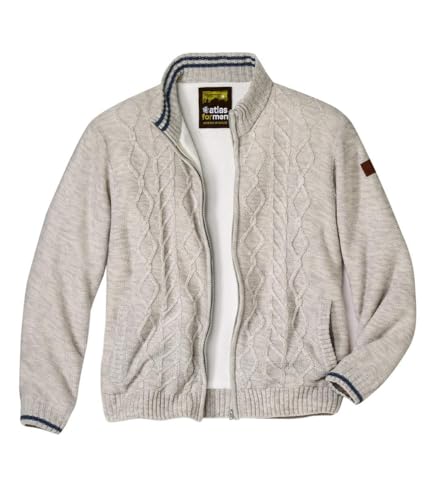 ATLAS FOR MEN - Herrenstrickjacke - Reissverschluss - Verfügbar in großen Größen von M bis 5XL ATLAS FOR MEN - Herrenstrickjacke - Reissverschluss - Verfügbar in großen Größen von M bis 5XL von ATLAS FOR MEN