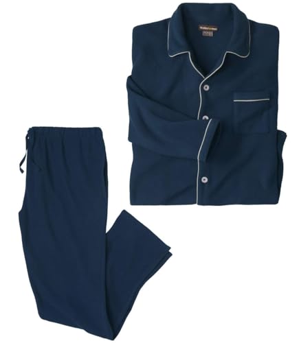 ATLAS FOR MEN - Schlafanzug Blue Night aus Microfleece - M von ATLAS FOR MEN
